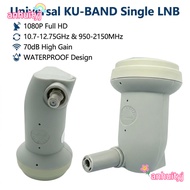 AHTY Linear Converter, Signle LNB KU-BAND Satellite TV Receiver, High Quality 1080P Full HD Universa