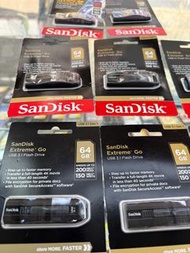 Sandisk extreme go 64gb /128gb usb 3.1 flash drive