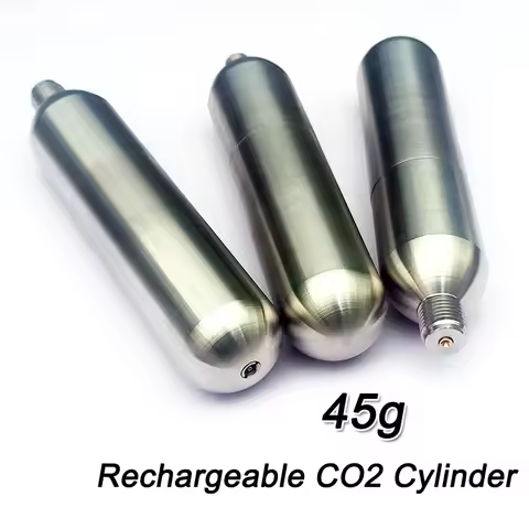 Rechargeable Cylinder Co2 Cartridge for Swimming Pool Co2 Capsule 45g Multiple Charging Life Vest Ka