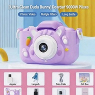 3D Unicorn Kids Camera Dual Lens HD Digital Camera Anti-drop Silicone Case Cute Toy Gift For Girls B