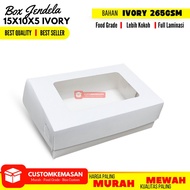 Box 15x10x5 Ivory Brownies Box 15x10x5 Brownies Box Packaging/ 15x10x5 Brownies Box Window Brownies 