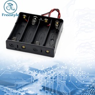 1 2 3 4 Slot 18650 Battery Storage Box Case Plastic Black for 18650 3.7V Battery [freestyle01.my]