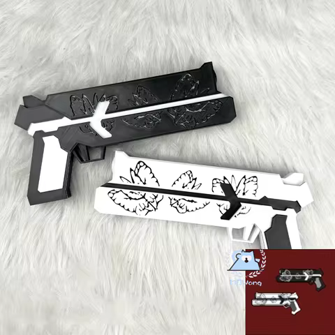 Game Library Of Ruina Cosplay Prop T-01-68 Gun Prop PVC White Black Colour Lobotomy Corporation Prop