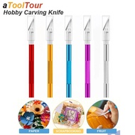 Engraving Exacto Knife Set Metal Fruit Food Hobby Sculpture Scalpel Stationery Office Handle Blade 1