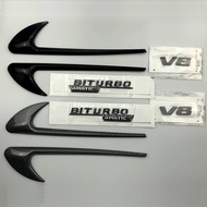 Suitable for Mercedes-Benz Benz C-Class E-Class E300L C200L Decorative Sticker V8 Side Label E63 Fen