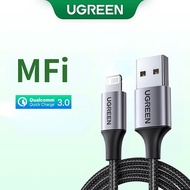UGREEN USB A สายชาร์จ ชาร์จเร็ว 2.4A ยาว 1 เมตร / 2 เมตร สำหรับ ไอโฟน iPhone 6/6Plus/7/7Plus 14/14