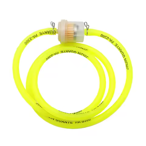 New 1M Fuel Gas Petrol Line Hose 5mm I/D 8mm O/D With Filter Clip For Radiator Auto Motorcycle Engin