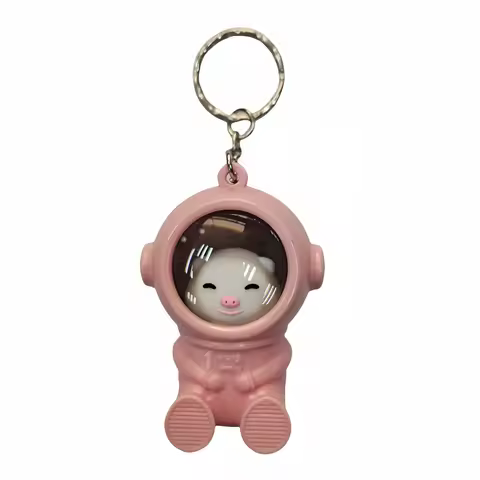 3pcs CHIYI CY23261 Happy Pig Keychain Ambient Lighting Mini LED light Backpack Charm