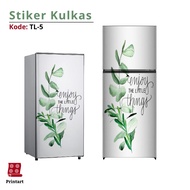 1-Door and 2-Door Refrigerator Stickers with Tropical motif, Code TL-5