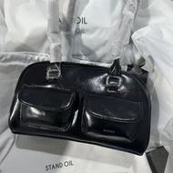 韓國 🇰🇷 standoil chubby bag stand oil 漆皮機車包 返學 y2k 2025 保齡球包