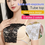 [Summer New/Chic Lace] Lace Bandeau/Lace Tube Top/Mesh Bra / Prevent Wardrobe Malfunction/Breathable