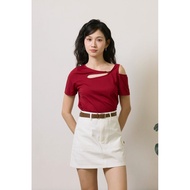 Avelyn Asymmetrical Top Wine