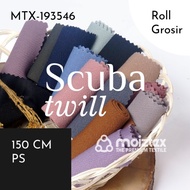 Bahan Kain SCUBA TWILL (Stock Tanya Admin) min order 1 roll