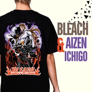 Mojo Rack Bleach Aizen Ichigo Anime Theme Unisex Graphic T-shirt Cotton Blend