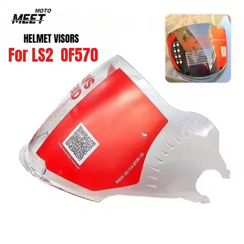 Helmet Visors for LS2 VERSO OF570 Visor Retro Motorcycle Half Helmet Lens RIDE SAFE RIDE WITH Lentes