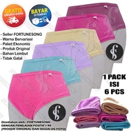 6 Pcs Women's Panties (1 set contains 6) M, L, XL, XXL, 3XL SIZE DOWN 1 SIZE