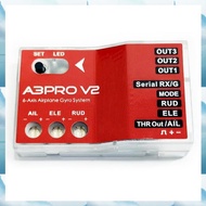 [G V W E] A3 Pro V2 6- Gyro Stabilizer/Gyroscope Flight Controller for RC Fixed-Wing/-Wing V-Tail El