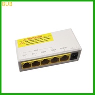 BUB 4 Port 100Mbps PoE Extender 1 PoE in 4 PoE Out IEEE802 3af at PoE Powered
