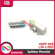 bagus terminal block splitter paralel high power 400v 60a 1 in 4 out