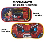 Mechamato Pencil Case Kids Boy Big Compartment Cute Kotak Pensel Lelaki Cute Murah Viral Besar