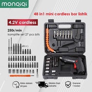 46pcs Obeng listrik multifungsi Bor mini electric screw driver Multi-function screwdriver Electric d
