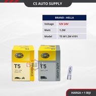 12V 24V HELLA T5 1.2W Halogen Bulb Headlight Mentol Lorry Lori Treler Trailer Lampu Besar Depan Lori
