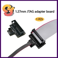 [Ready Stock Supply] 1.27mm JTAG Adapter Board Standard 20 Pins 2.54mm to 10 Pins 1.27mm Flat Cable 
