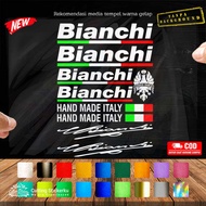 Cutting Stiker Bianchi  Variasi Sepeda Sticker Frame Aksesoris Body Mtb Lipat