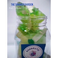 WAGASHI | THE SUMMER GARDEN : Kiwi - mango - ELDERFLOWER | KOHAKUTO | EDIBLE CRYSTAL CANDY Crystals 