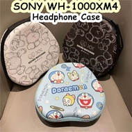 【Fast Shipment】For SONY WH-1000XM4 Headphone Case Simple CartoonHeadset Earpads Storage Bag Casing Box