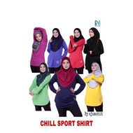 [ReStock 🔥] TShirt Sukan Jersey Muslimah Chill