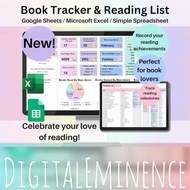 Book Tracker 📚 Google Sheets & Excel | Reading List, Log, Book Series Tracker, TBR Inventory, Digita
