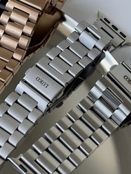 Apple Watch | 寬版復古不鏽鋼錶帶星光 鋼色 男款女款