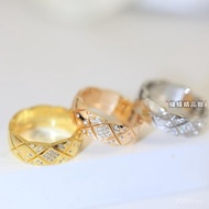 Spike Diamond Pattern Au750 Wide Version Thin Ring Couple Pair HMZZ