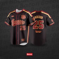 (ส่งจากไทย🇹🇭) เสื้อเบสบอล Oversize | Bacon 25
