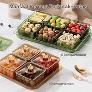 Household Snack Plate Candy Plate Melon Seed Storage Box Dim Sum