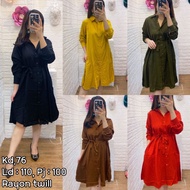 Women's rayon twill Dress kd76