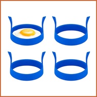 Silicone Egg Rings 4x Round Egg Maker Ring Silicone Egg Shaper Egg Molds for Griddle Kitchen Pancake