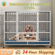 Dogelsy Stainless Steel Dog Cage with Mat Sangkar Anjing Large Dog Cage 不锈钢狗笼 dog house