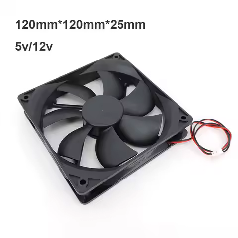 120mm 12cm 12025 DC Fan 5V 12V 24v 120mm*120mm*25mm Brushless Cooling Fan oil-containing 2PIN PC Com