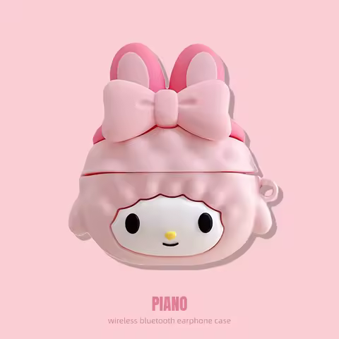 My Melody Lamb AirPods Case Sanrio Cute Animal Style Silicone Cover for AirPods 4 2/3 Pro 3 Apple Wi