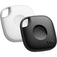TILE MATE (2024) BLUETOOTH TRACKER FOR KEYS - BLACK/WHITE, 2 PACK