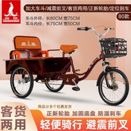 Phoenix Elderly Tricycle Bicycle Adult Scooter New Human Pedal Can Pull Goods with People Pedal Bicycle