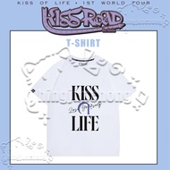 Kiss of Life 1st Girl World Tour Tshirt for Fans Kiss Road SIZE S-5XL