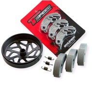 ครัชคาร์บอน รุ่นPCX160-PCX150-LEAD-GIORNO +(กระโหลกกัดลายV1)เจาะไล่เบา งานTspeed ส่งของเร็ว