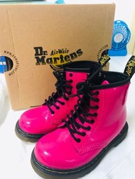 Dr Martens 桃紅boots 女童boot 26碼 鞋