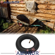 AMUNDR Inflatable Inner Tube, 2.50-4 Black Electric Scooter Tube, Durable Rubber Bent Valve Heavy-Du