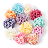 1Pc Silk Artificial Flowers Heads Wedding Decoration For Home Room Decor Fake Flower Wall Cake Decor