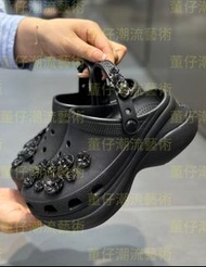💥現貨💥Crocs 卡駱馳 水晶花朵厚底雲朵鞋 | Crocs Siren Metallic Bloom Clog