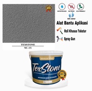 Tirtans66 Cat Dinding 5Kg Motif Kamprot -Texstone Type Sc.12 Putih